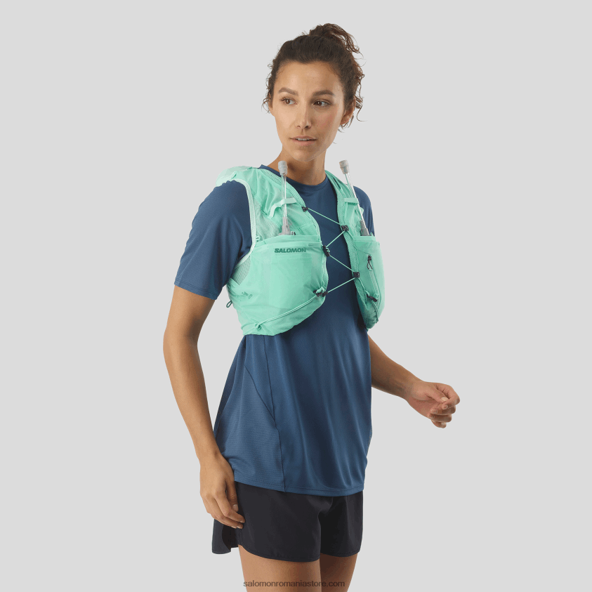 Salomon sticla de plaja/abanos/albastru piscina vestă de alergare pentru femei cu baloane incluse - piele adv 5 6D8X2J970