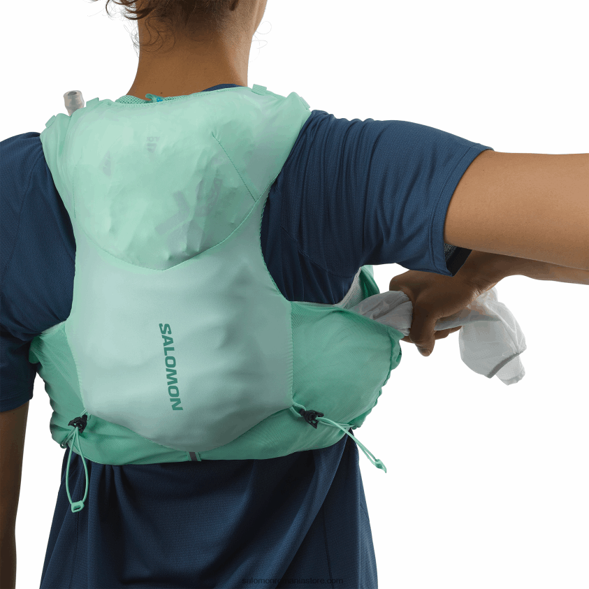 Salomon sticla de plaja/abanos/albastru piscina vestă de alergare pentru femei cu baloane incluse - piele adv 5 6D8X2J970