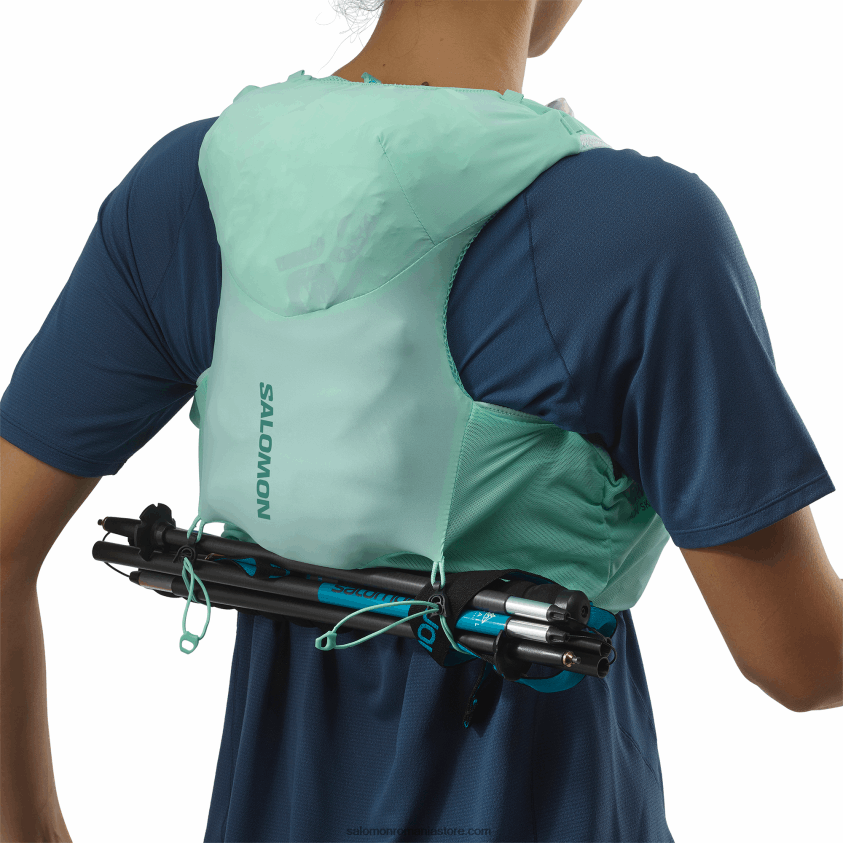 Salomon sticla de plaja/abanos/albastru piscina vestă de alergare pentru femei cu baloane incluse - piele adv 5 6D8X2J970