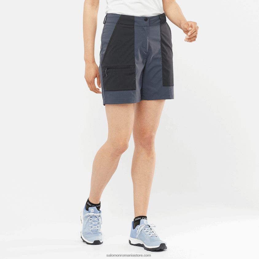 Salomon abanos/negru pantaloni scurți de damă - outrack 6D8X2J957