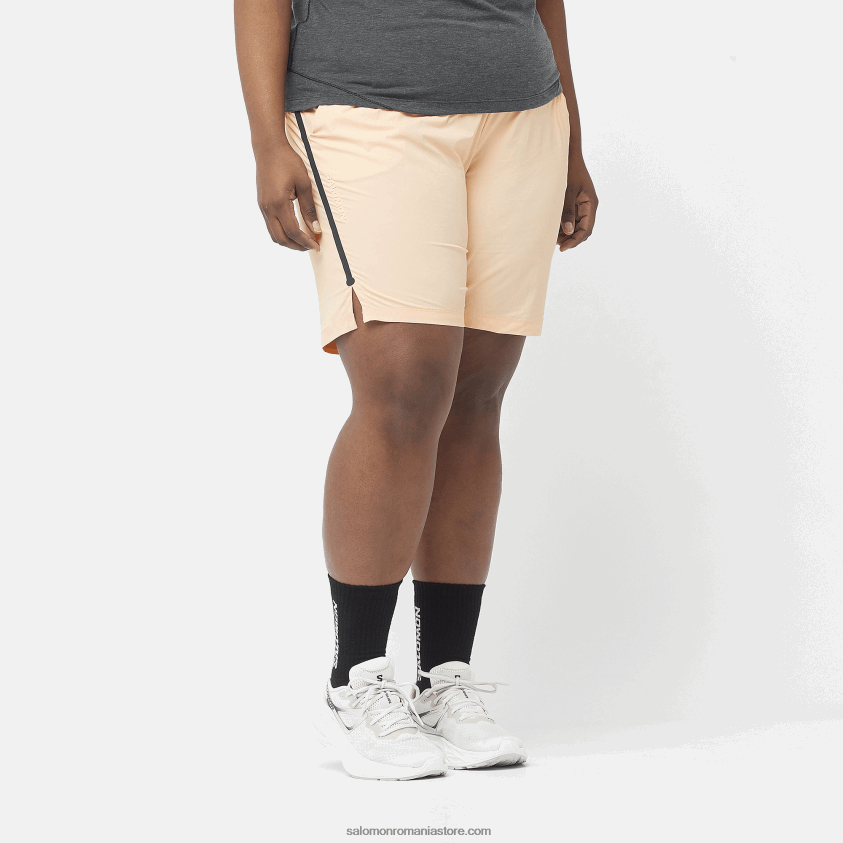 Salomon bronz crema pantaloni scurți de damă - runlife 6D8X2J1171