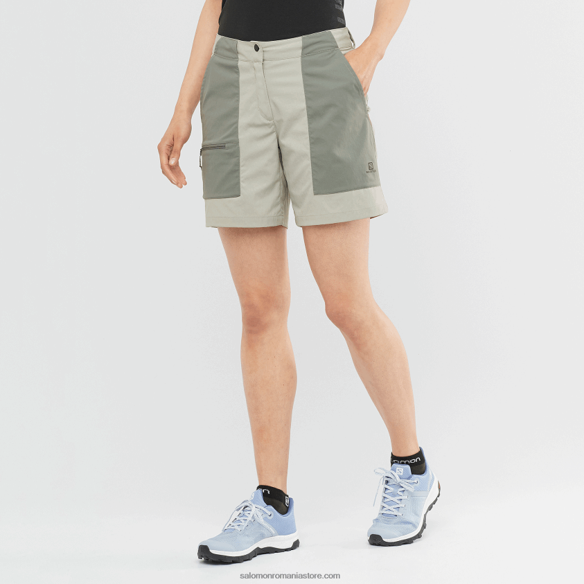 Salomon fier forjat/salvie sedona pantaloni scurți de damă - outrack 6D8X2J958