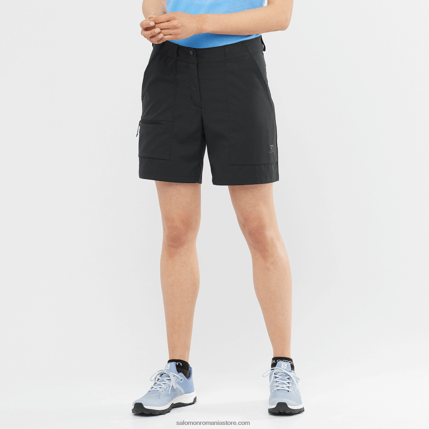 Salomon negru pantaloni scurți de damă - outrack 6D8X2J959