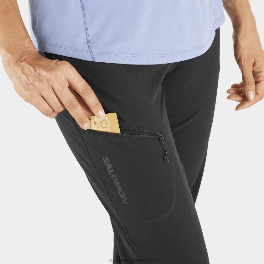 Salomon negru adânc pantaloni de dama - wayfarer 6D8X2J949