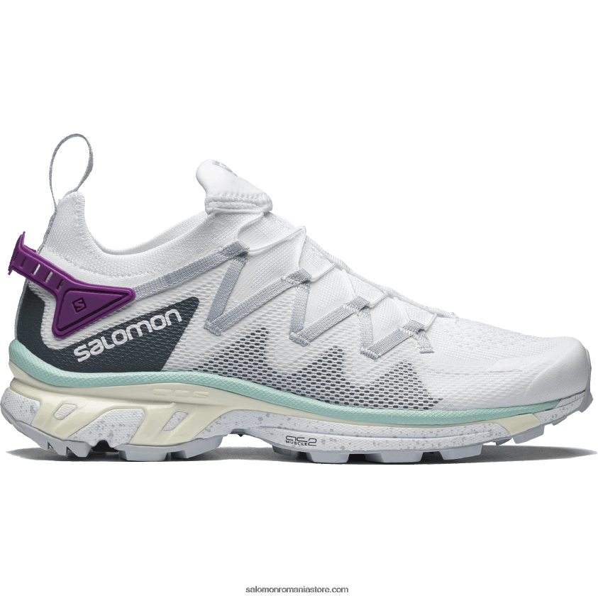 Salomon alb/albastru sidefat/yucca pantofi sport dama - xt-rush 6D8X2J775