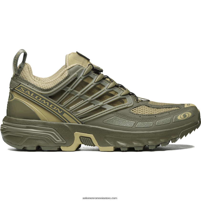 Salomon verde gri/verde lichen profund/noapte măsliniu pantofi sport dama - acs pro 6D8X2J759