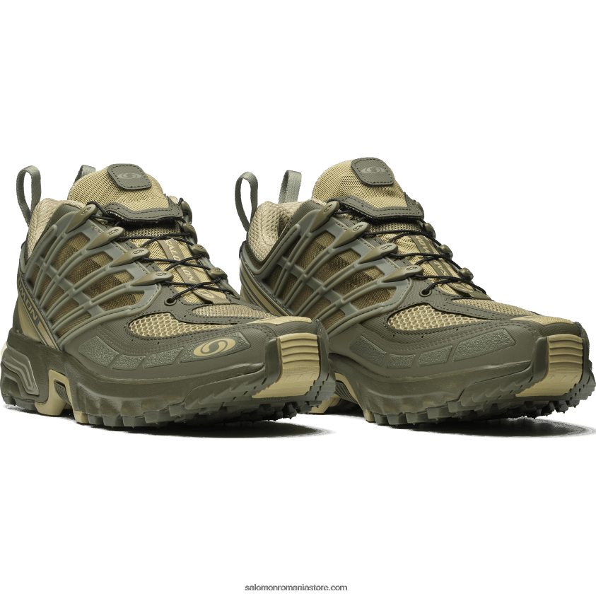 Salomon verde gri/verde lichen profund/noapte măsliniu pantofi sport dama - acs pro 6D8X2J759