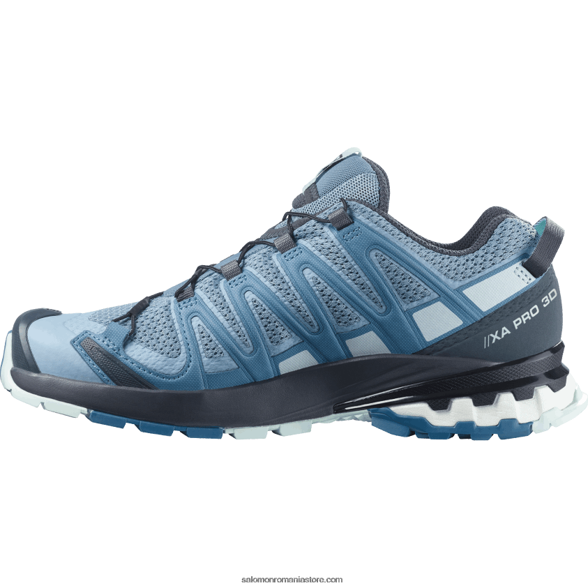 Salomon albastru Ashley/abanos/albastru opal pantofi de alergare pentru femei - xa pro 3d v8 6D8X2J1535
