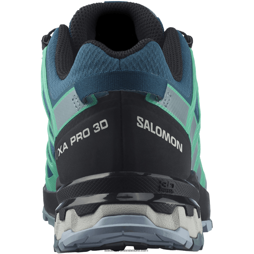 Salomon albastru legion/trooper/frunză de mentă pantofi de trail de damă - xa pro 3d v8 gore-tex 6D8X2J1539