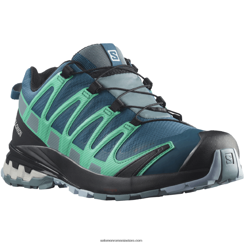 Salomon albastru legion/trooper/frunză de mentă pantofi de trail de damă - xa pro 3d v8 gore-tex 6D8X2J1539