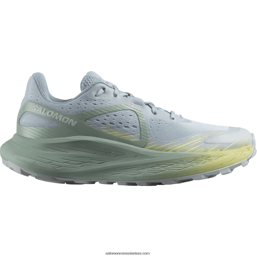 Salomon albastru piatra/verde granit/albastru sidefat pantofi de trail de damă - glide max tr 6D8X2J1501