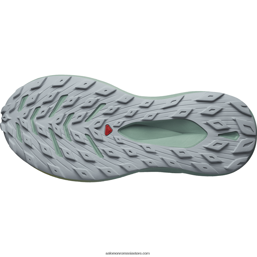 Salomon albastru piatra/verde granit/albastru sidefat pantofi de trail de damă - glide max tr 6D8X2J1501