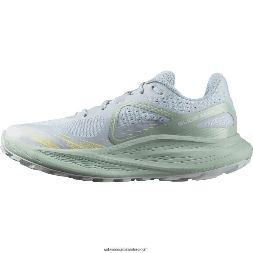 Salomon albastru piatra/verde granit/albastru sidefat pantofi de trail de damă - glide max tr 6D8X2J1501