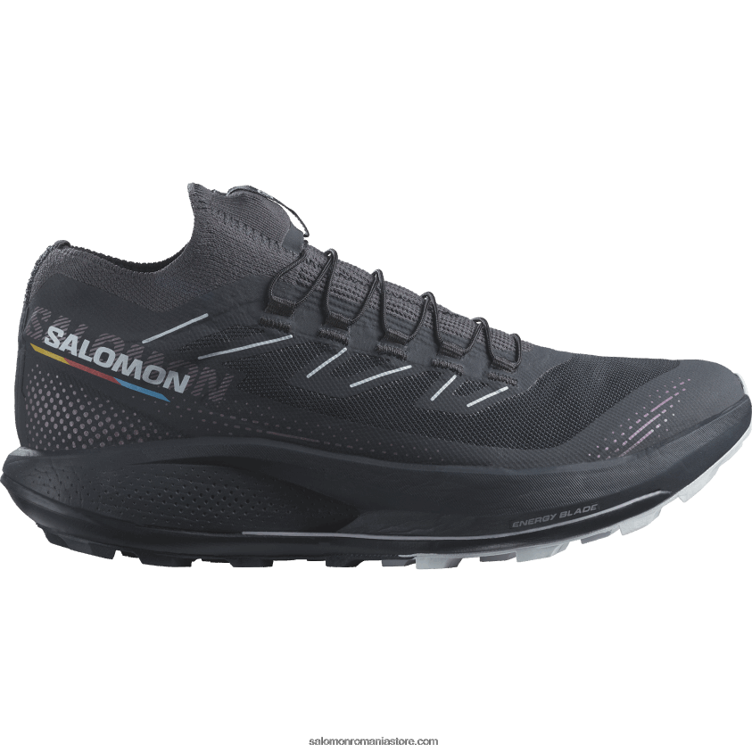 Salomon carbon/înflorire de orhidee/gheață arctică pantofi de alergare trail damă - pulsar trail pro 2 6D8X2J1493