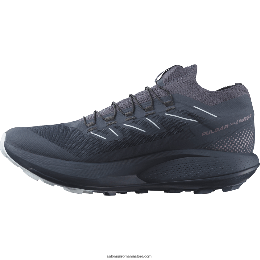 Salomon carbon/înflorire de orhidee/gheață arctică pantofi de alergare trail damă - pulsar trail pro 2 6D8X2J1493