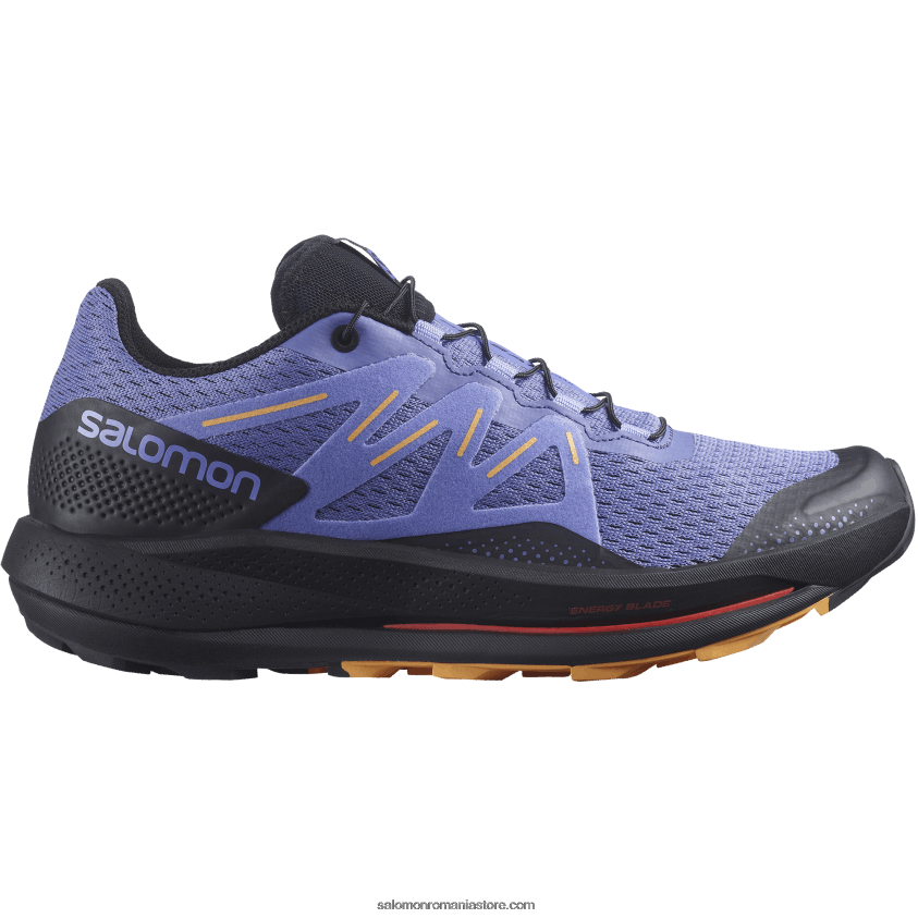 Salomon catifea dimineata/negru/portocaliu aprins pantofi de alergare trail damă - pulsar trail 6D8X2J1510