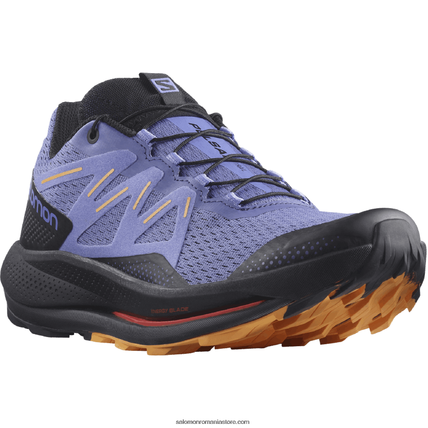 Salomon catifea dimineata/negru/portocaliu aprins pantofi de alergare trail damă - pulsar trail 6D8X2J1510