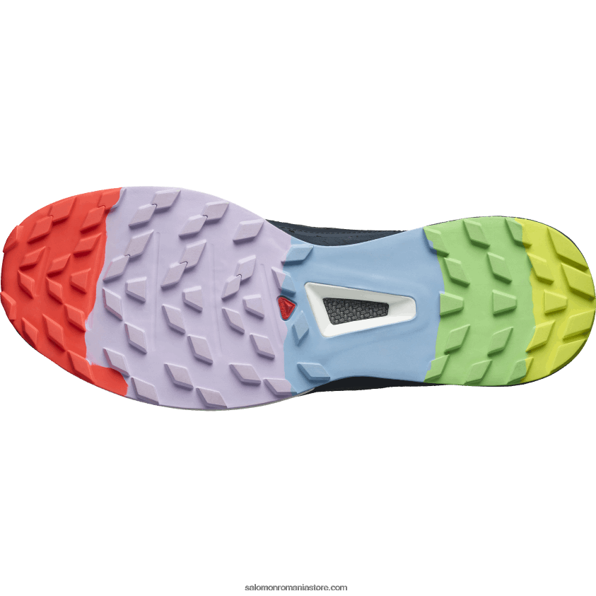 Salomon cerneală india/coral de foc/negru pantofi de alergare trail damă - s/lab ultra 3 ediție limitată 6D8X2J1524