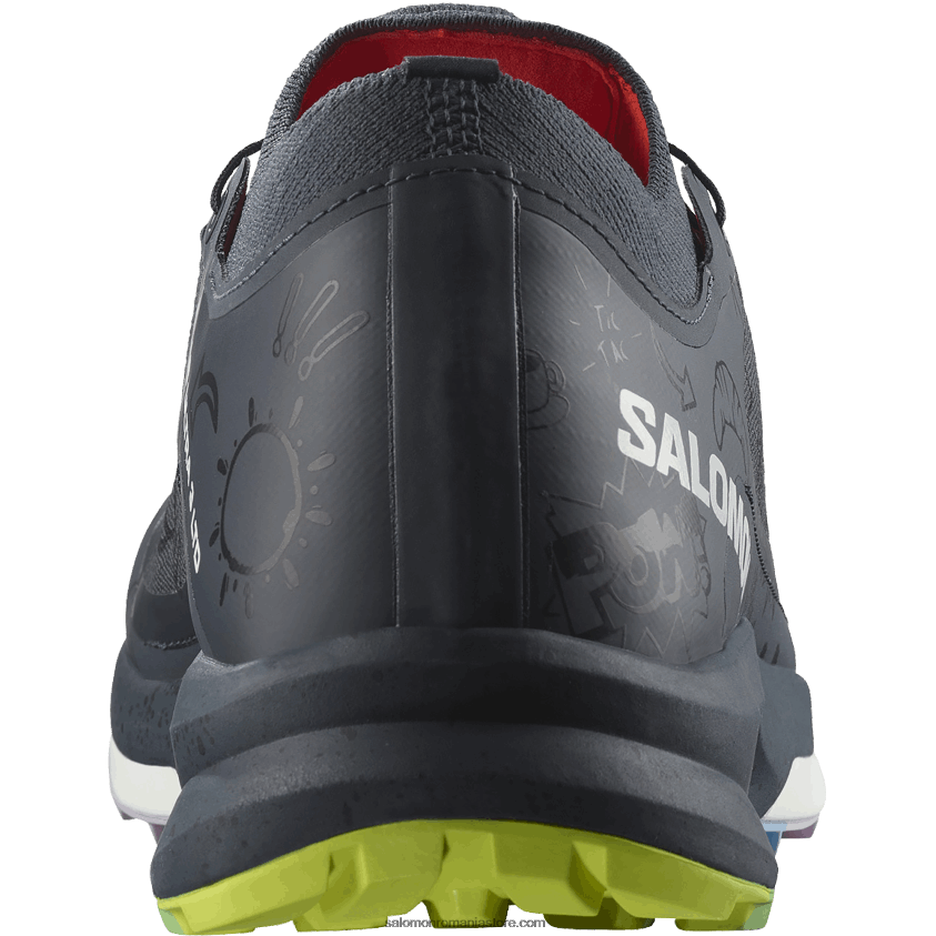 Salomon cerneală india/coral de foc/negru pantofi de alergare trail damă - s/lab ultra 3 ediție limitată 6D8X2J1524