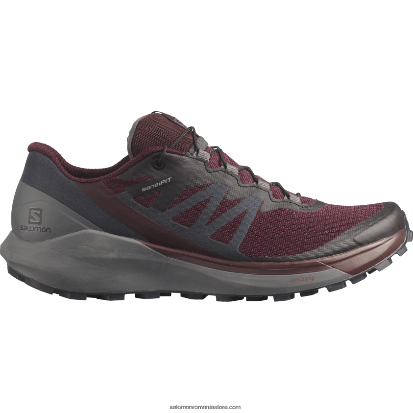 Salomon degustare de vinuri/nuanta linistita/abanos pantofi de alergare trail damă - sense ride 4 6D8X2J1538
