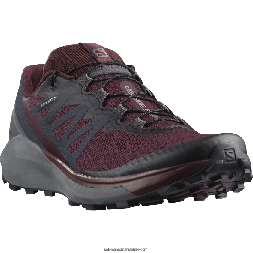 Salomon degustare de vinuri/nuanta linistita/abanos pantofi de alergare trail damă - sense ride 4 6D8X2J1538