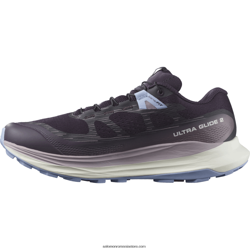 Salomon măruntă de noapte/gheață de vanilie/serenitate pantofi de trail de damă - ultra glide 2 6D8X2J1490