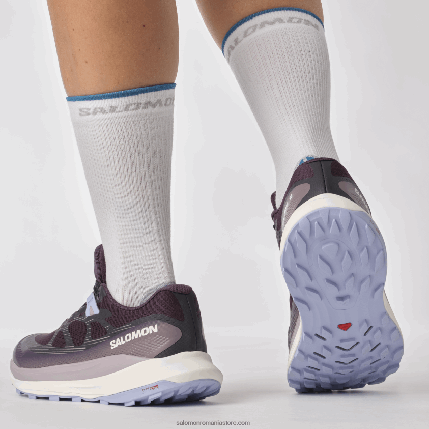 Salomon măruntă de noapte/gheață de vanilie/serenitate pantofi de trail de damă - ultra glide 2 6D8X2J1490