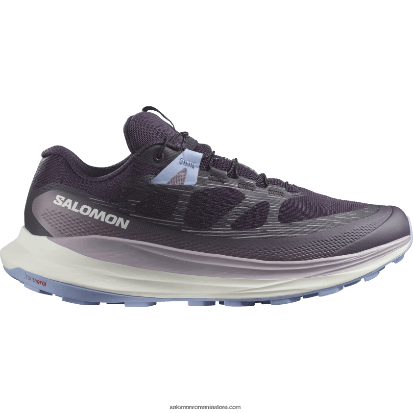 Salomon măruntă de noapte/gheață de vanilie/serenitate pantofi de trail de damă - ultra glide 2 wide 6D8X2J1525