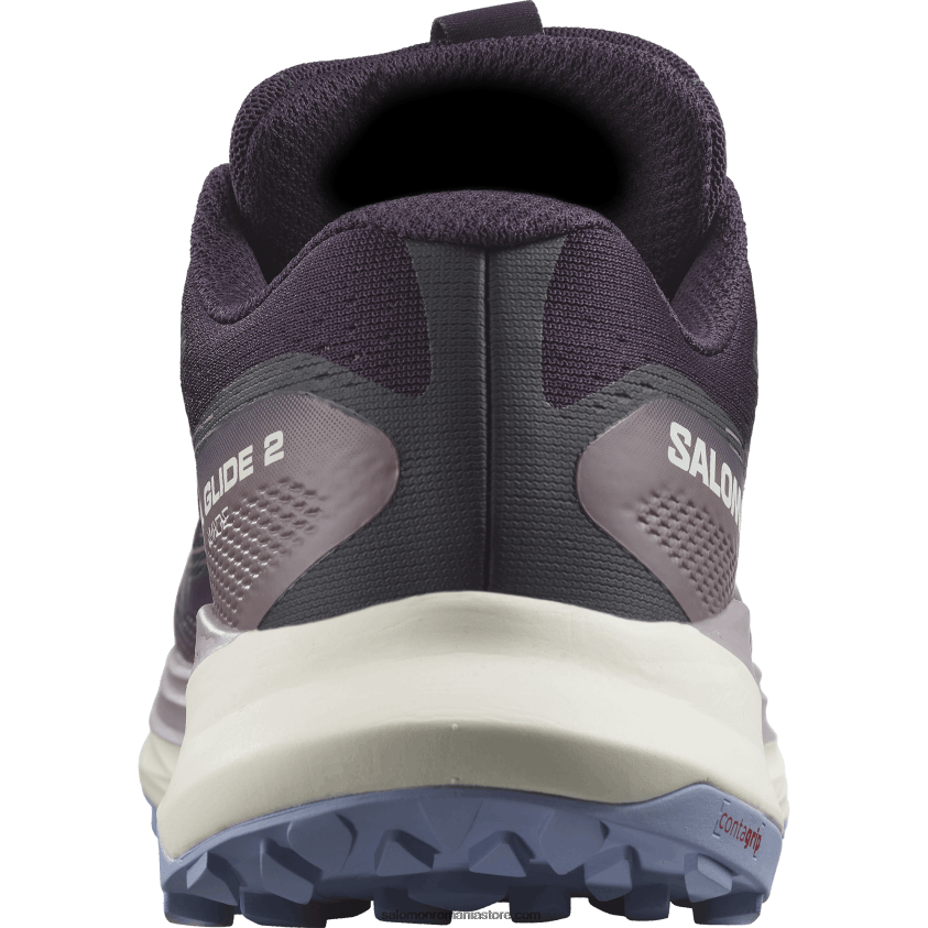 Salomon măruntă de noapte/gheață de vanilie/serenitate pantofi de trail de damă - ultra glide 2 wide 6D8X2J1525