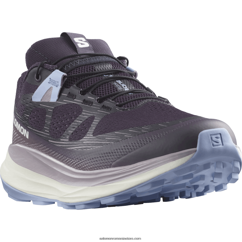 Salomon măruntă de noapte/gheață de vanilie/serenitate pantofi de trail de damă - ultra glide 2 wide 6D8X2J1525