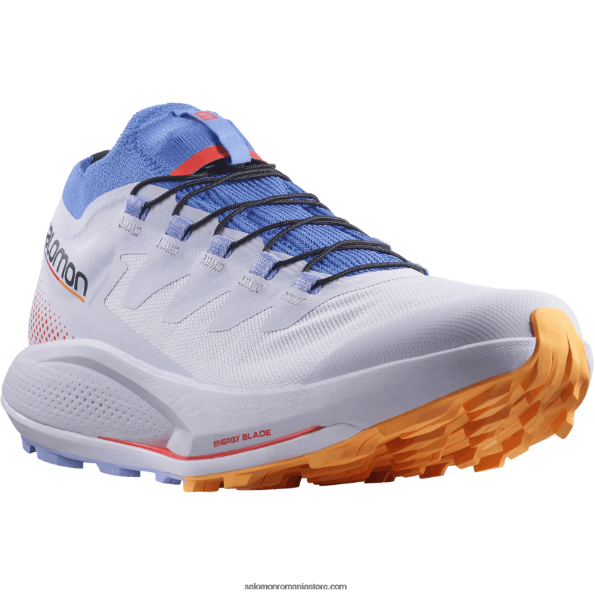 Salomon mov erica/albastru amparo/portocaliu aprins pantofi de trail de damă - pulsar trail pro 6D8X2J1534