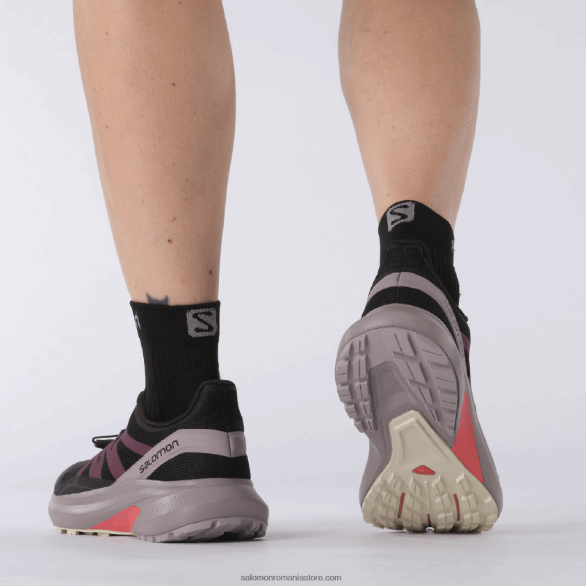 Salomon neagra/prepelita/zi ploioasa pantofi de trail de damă - hypulse 6D8X2J1542