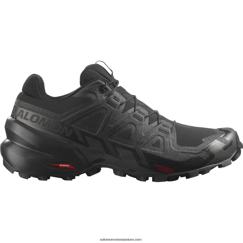 Salomon negru/fantomă pantofi de alergare trail damă - speedcross 6 6D8X2J1507