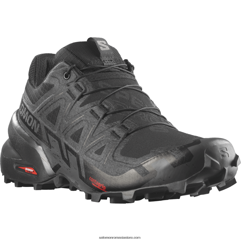 Salomon negru/fantomă pantofi de alergare trail damă - speedcross 6 6D8X2J1507