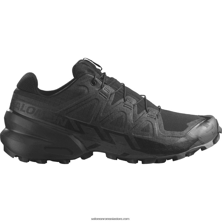 Salomon negru/fantomă pantofi de trail de damă - speedcross 6 forces 6D8X2J804