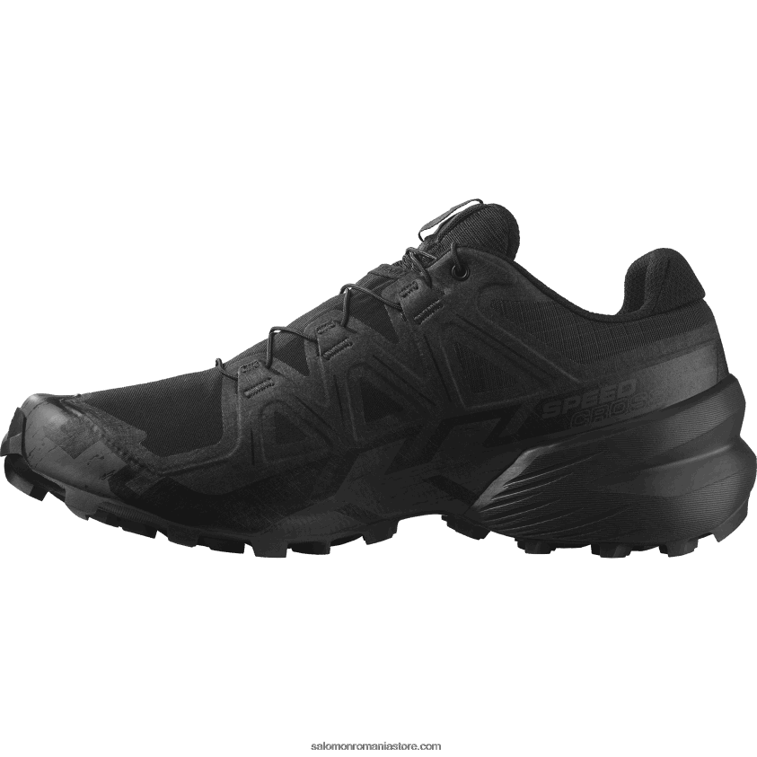 Salomon negru/fantomă pantofi de trail de damă - speedcross 6 forces 6D8X2J804