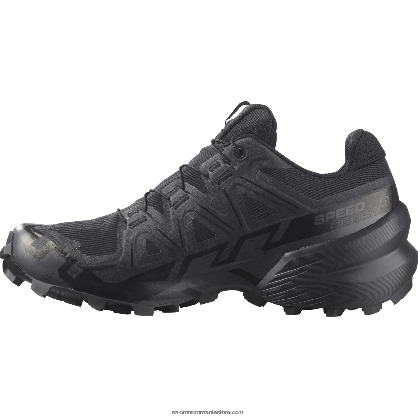 Salomon negru/fantomă pantofi de trail de damă - speedcross 6 gore-tex 6D8X2J1516