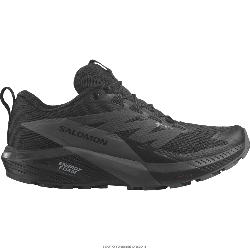 Salomon negru/magnet pantofi de trail de damă - sense ride 5 gore-tex 6D8X2J1527