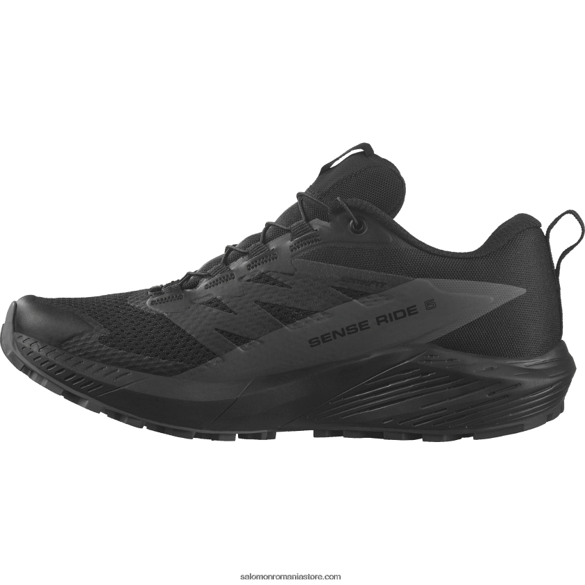 Salomon negru/magnet pantofi de trail de damă - sense ride 5 gore-tex 6D8X2J1527