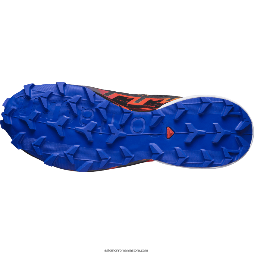 Salomon negru/navigați pe internet/galben de siguranță pantofi de trail de damă - speedcross 6 gore-tex blue fire 6D8X2J1509
