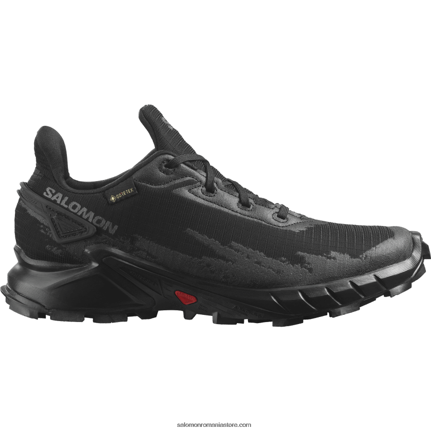 Salomon negru pantofi alergare dama - alphacross 4 gore-tex 6D8X2J1530