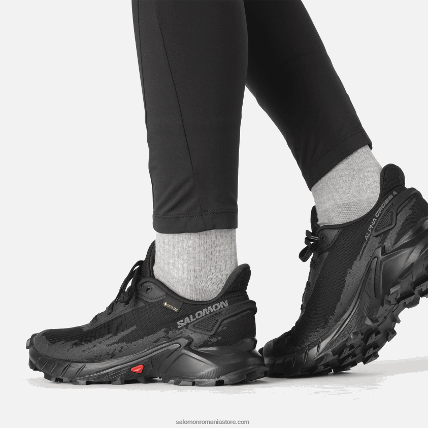 Salomon negru pantofi alergare dama - alphacross 4 gore-tex 6D8X2J1530