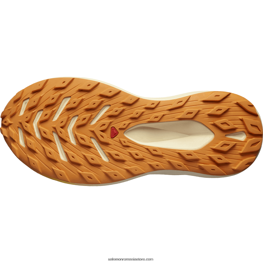 Salomon nisip albit/piersică fragedă/ardei portocaliu pantofi de trail de damă - glide max tr 6D8X2J1499