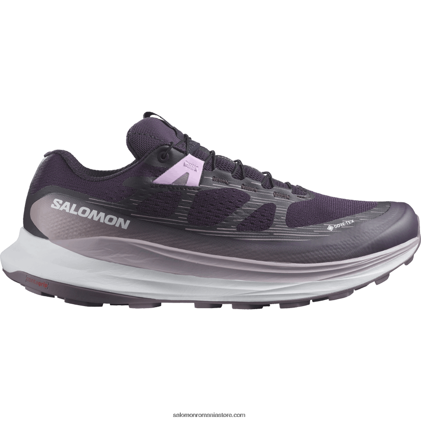 Salomon nuambră/alb/peisaj lunar pantofi de trail de damă - ultra glide 2 gore-tex 6D8X2J1520