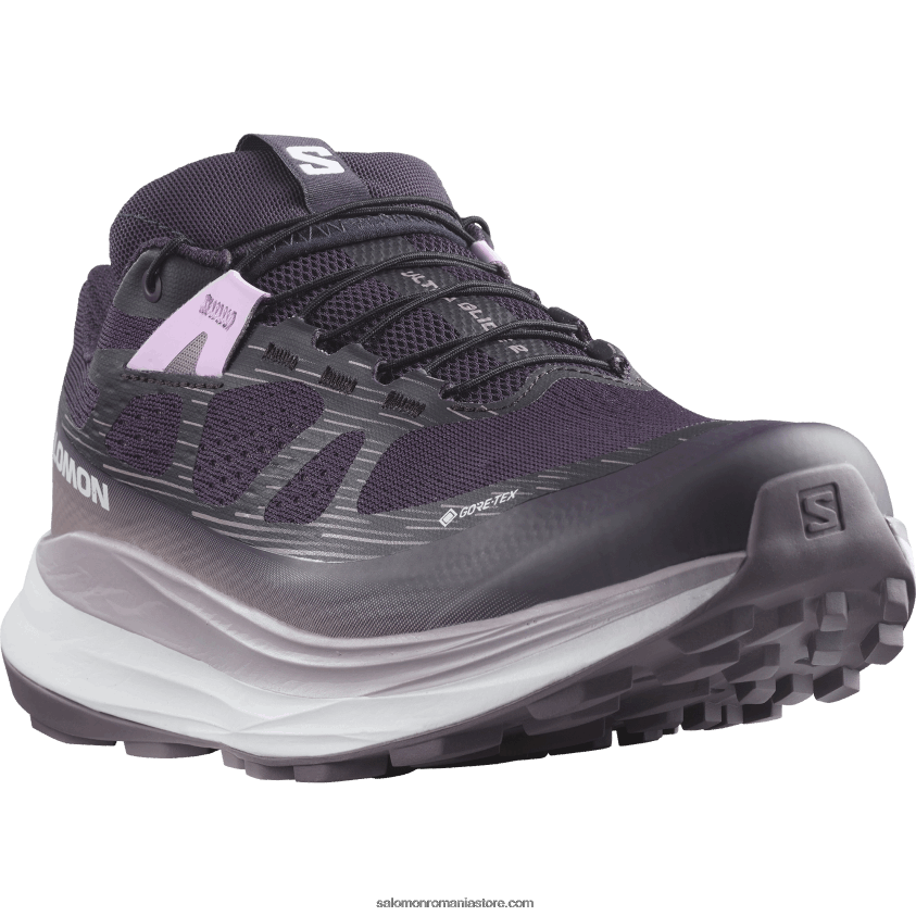 Salomon nuambră/alb/peisaj lunar pantofi de trail de damă - ultra glide 2 gore-tex 6D8X2J1520