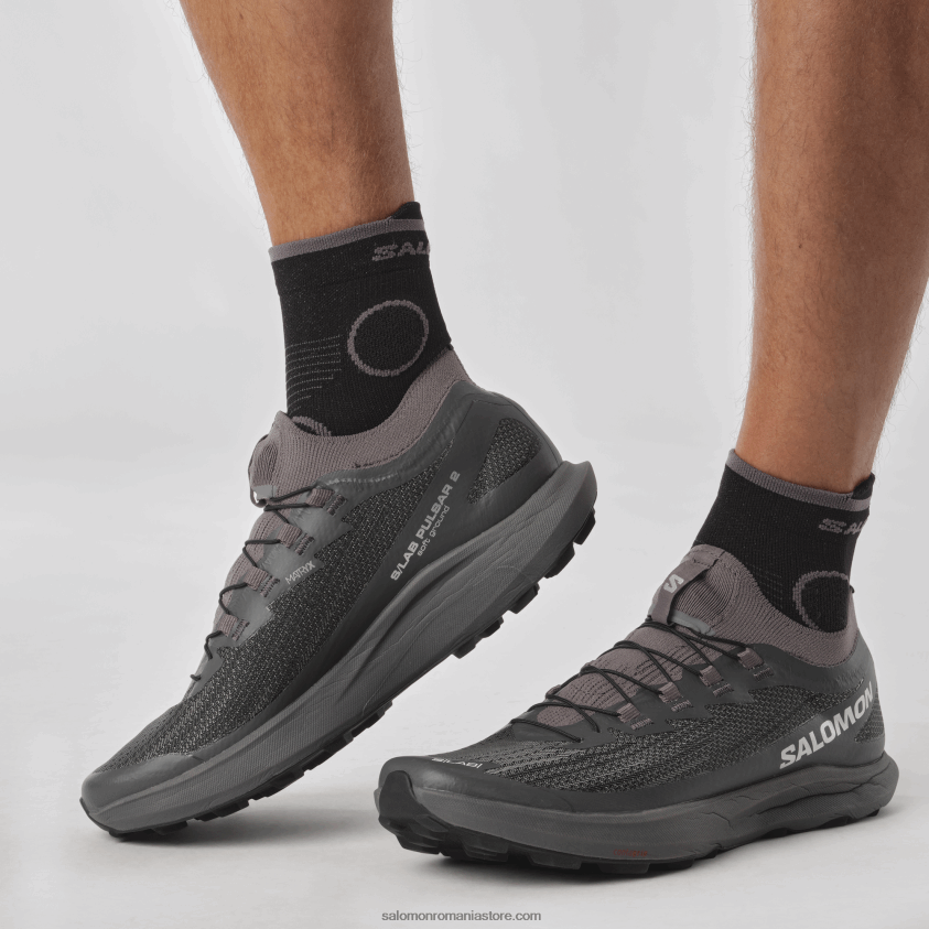 Salomon nuanta linistita/magnet/negru pantofi de trail de damă - s/lab pulsar 2 soft ground 6D8X2J1518