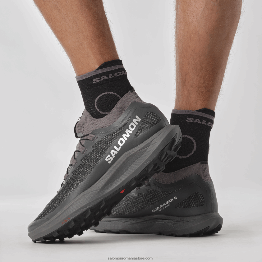 Salomon nuanta linistita/magnet/negru pantofi de trail de damă - s/lab pulsar 2 soft ground 6D8X2J1518