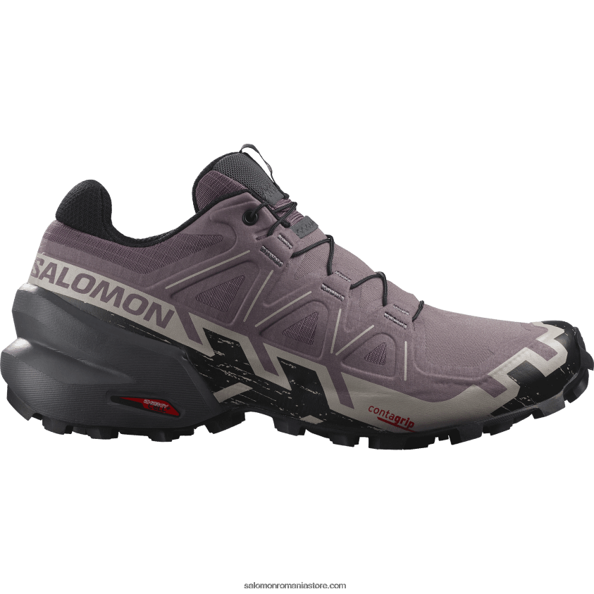 Salomon peisaj lunar/negru/cenusa de trandafiri pantofi de alergare trail damă - speedcross 6 6D8X2J1504