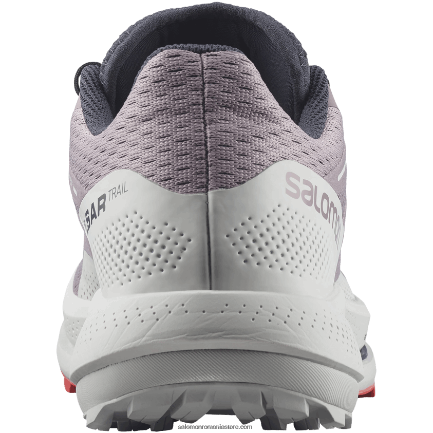 Salomon prepeliță/roșu lunar/roșu mac pantofi de alergare trail damă - pulsar trail 6D8X2J1512