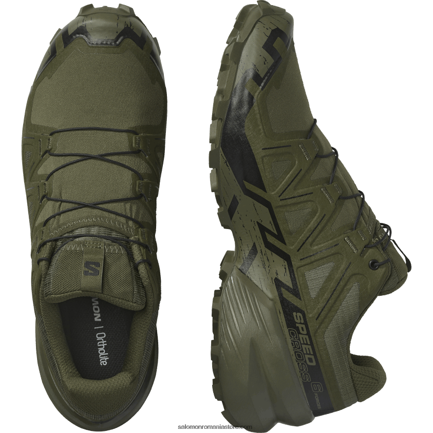 Salomon ranger verde/negru pantofi de trail de damă - speedcross 6 forces 6D8X2J803